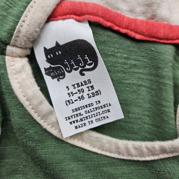 Mini Jiji T-Rex Dino Hoodie 3T Green - Picture 4 of 7